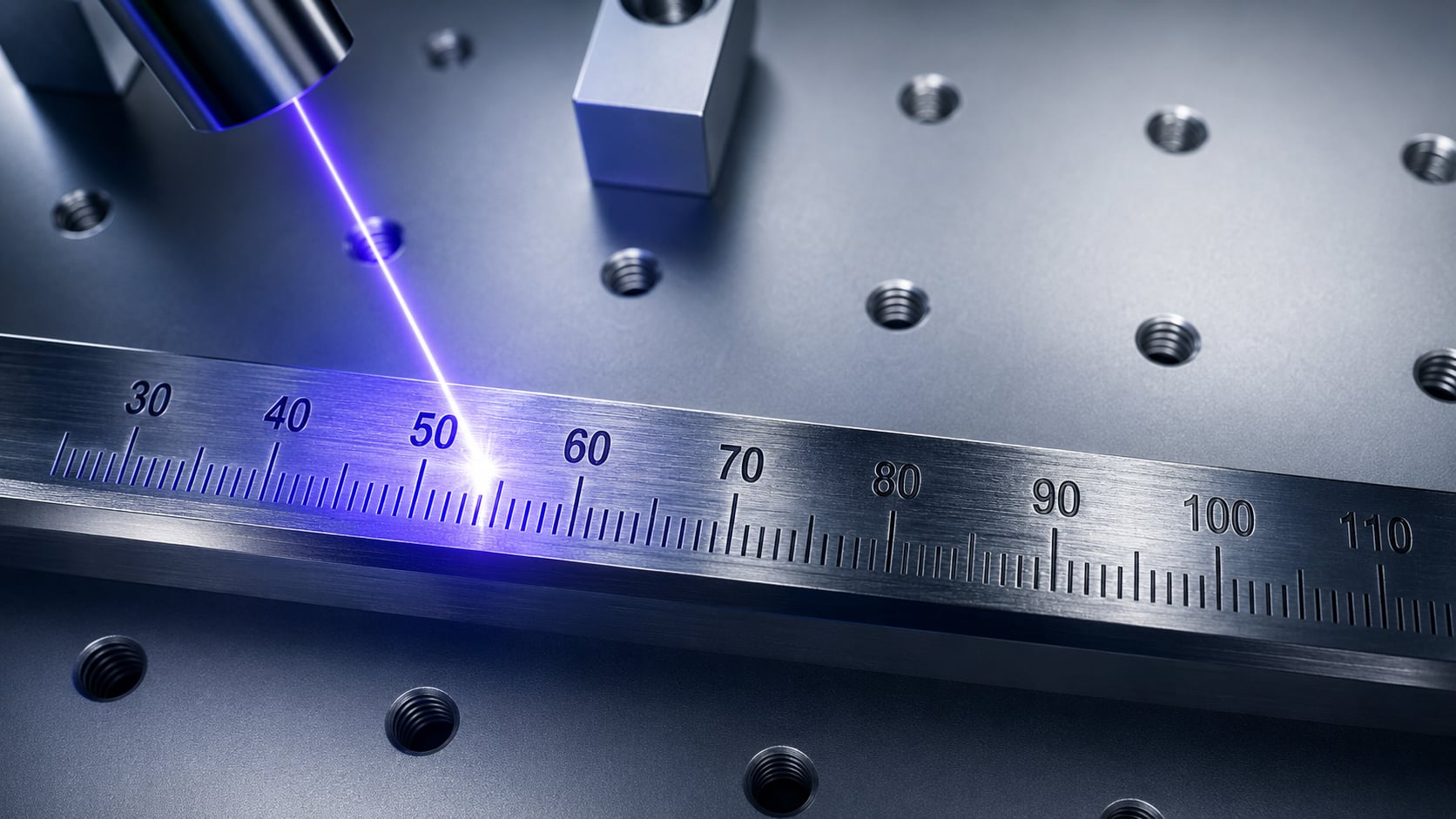Mit UV-Laser gravierte Metalloberfläche mit feiner Kontur